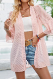 Double Layer Ruffle Sleeves Front Open Shirt 
