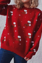 Christmas Socks Jacquard Knitting Sweater 