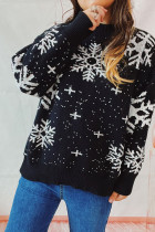Christmas Snowflake Knitting Sweater 