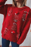 Christmas Trees Crystal Knitting Sweater 