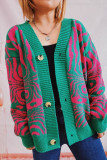 Front Open Button UP Knitting Cardigan 