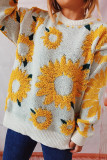 Sunflower Knit Pullover Sweater