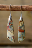 Boho Colorful Stone Shape Earrings 