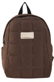 Plain Quilted Nylon Backpack MOQ 3pcs