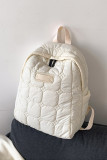 Plain Quilted Nylon Backpack MOQ 3pcs
