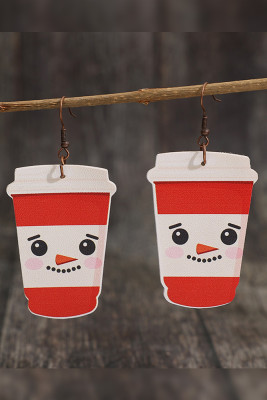 Christmas Coffee Cup Earrning MOQ 5pcs