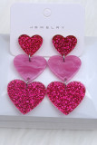 Triple Layer Hearts Earrings MOQ 5pcs