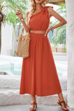 One SHoulder Top and Skirt 2PCS Set 