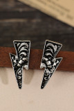 Lightning Shape Alloy Earrings 