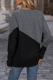 V Neck Colorblock Long Sleeves Top 