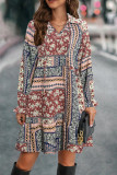 Vintage Boho Printing Dress 