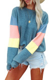 Colorblock Long Sleeves Top 