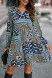 Vintage Boho Printing Dress 