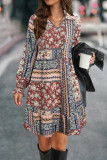 Vintage Boho Printing Dress 