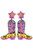 Beads Boots Earrings MOQ 5pcs