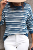 Blue Stripe Pullover Sweater