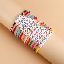 Letter Beads Bracelet MOQ 3pcs