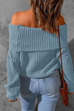 Off Shoulder Knitting Sweater 