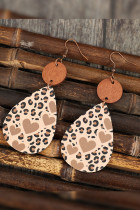 Retro Leopard PU Earrings 