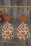 Retro Leopard PU Earrings 