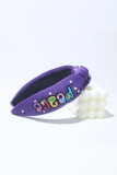 Peace Embroidery Patchwork Head Band MOQ 3pcs