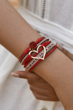 Bohemian Heart Pendant Bracelet MOQ 5pcs