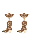 Western Boots Earrings MOQ 5pcs