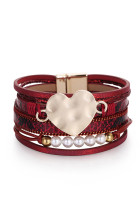 Bohemian Heart Pendant Bracelet MOQ 5pcs