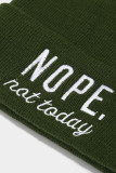 Not Today Beanie Hat 