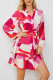 Multi Color Abstrack Print Mini Dress 