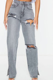 Ripped Distressed Denim Jeans 