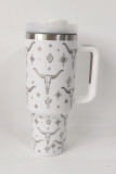 Western Horn Stainless Steel Thermos Cup 40oz MOQ 3pcs