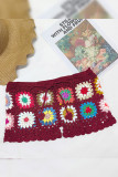 Crochet Flower Knit Shorts 