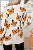 Butterfly Knit Pullover Sweater
