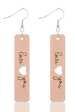 Valentines Day Wooden Earrings 