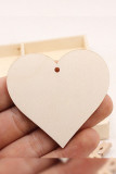 Wooden Heart Pendant MOQ 10sets