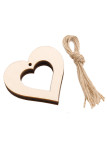 Wooden Heart Pendant MOQ 10sets