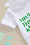 St Patrick's Day Print Baby Top And Shorts 2pcs Set