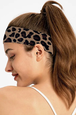 Brown Leopard Hair Band 