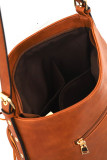 Plain Tassels PU Shoulder Bag MOQ 3pcs