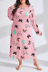 Butterfly Heart Print Plus Size Dress 