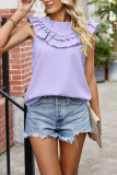 Plain Ruffles Tank Top