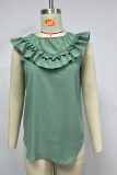 Plain Ruffles Tank Top