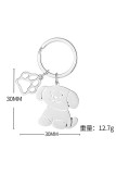 Dog Metal Keychain 