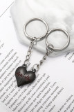 Valentines Day Heart Keychain 