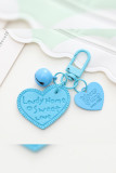 Heart Pendant With Bell Keychain MOQ 5pcs