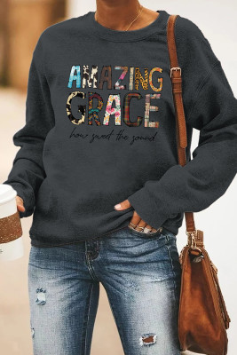 Amazing Grace Long Sleeve Sweatshirts Women Boutique Wholesale