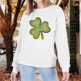 Lucy Hearts St Patrick's Day Long Sleeve Sweatshirts Women Boutique Wholesale