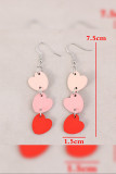 Valentine Heart Wooden Earrings 