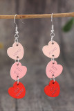 Valentine Heart Wooden Earrings 